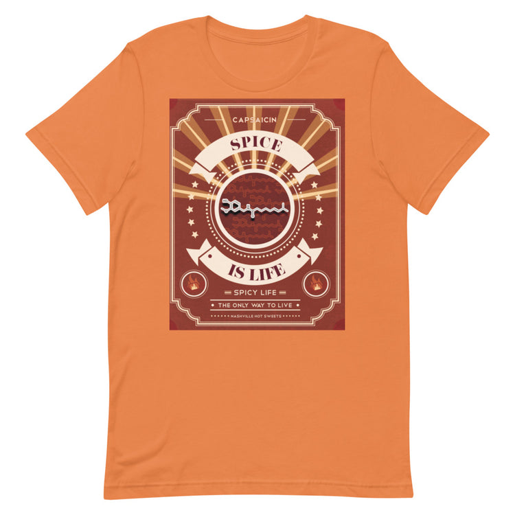 Spice Is Life T-Shirt (Black, White or Orange)